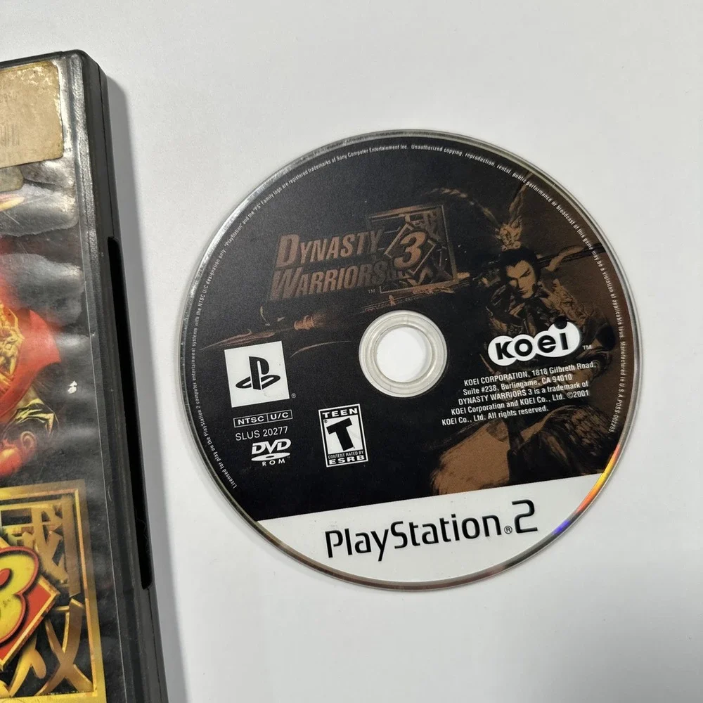 Dynasty Warrior 3 - Sony PlayStation 2 Tested Working Case And Game
